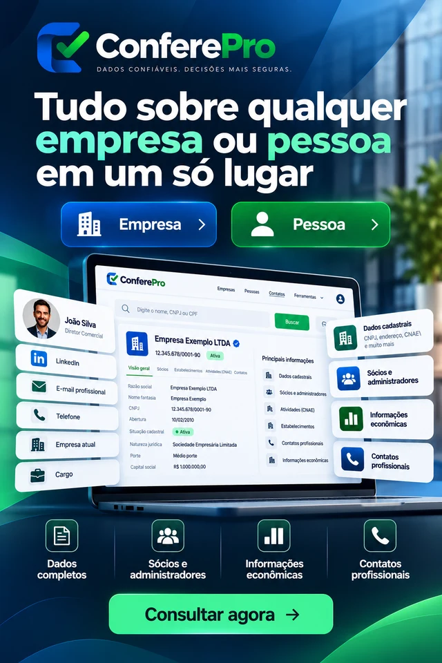 ConferePro — tudo sobre qualquer empresa ou pessoa em um só lugar